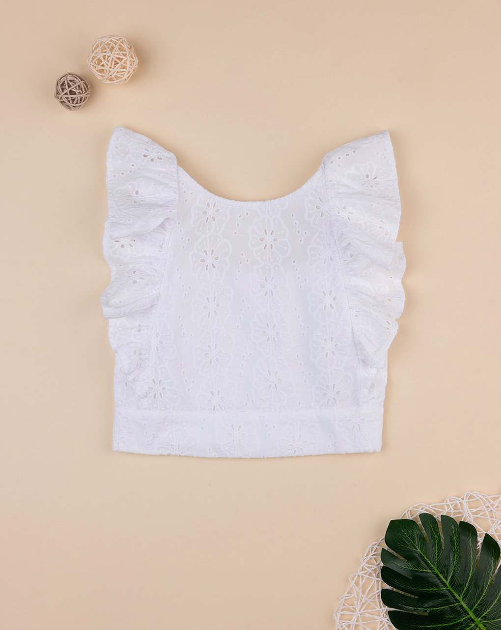 Camicia bimba sangallo bianca - Prénatal