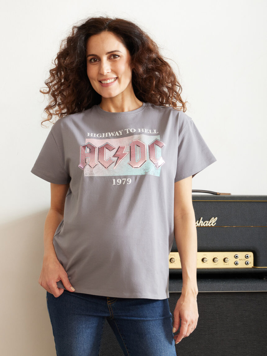 T-shirt mamma con stampa “acdc” - Prénatal