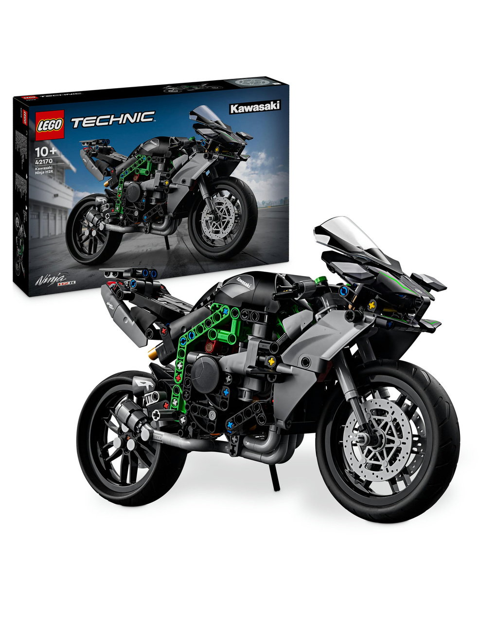 Motocicletta kawasaki ninja h2r - 42170 - lego technic - LEGO