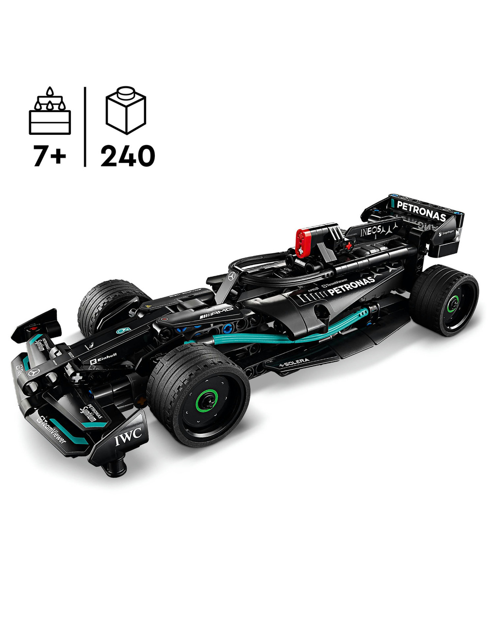 Mercedes-amg f1 w14 e performance pull-back - 12165 - lego technic