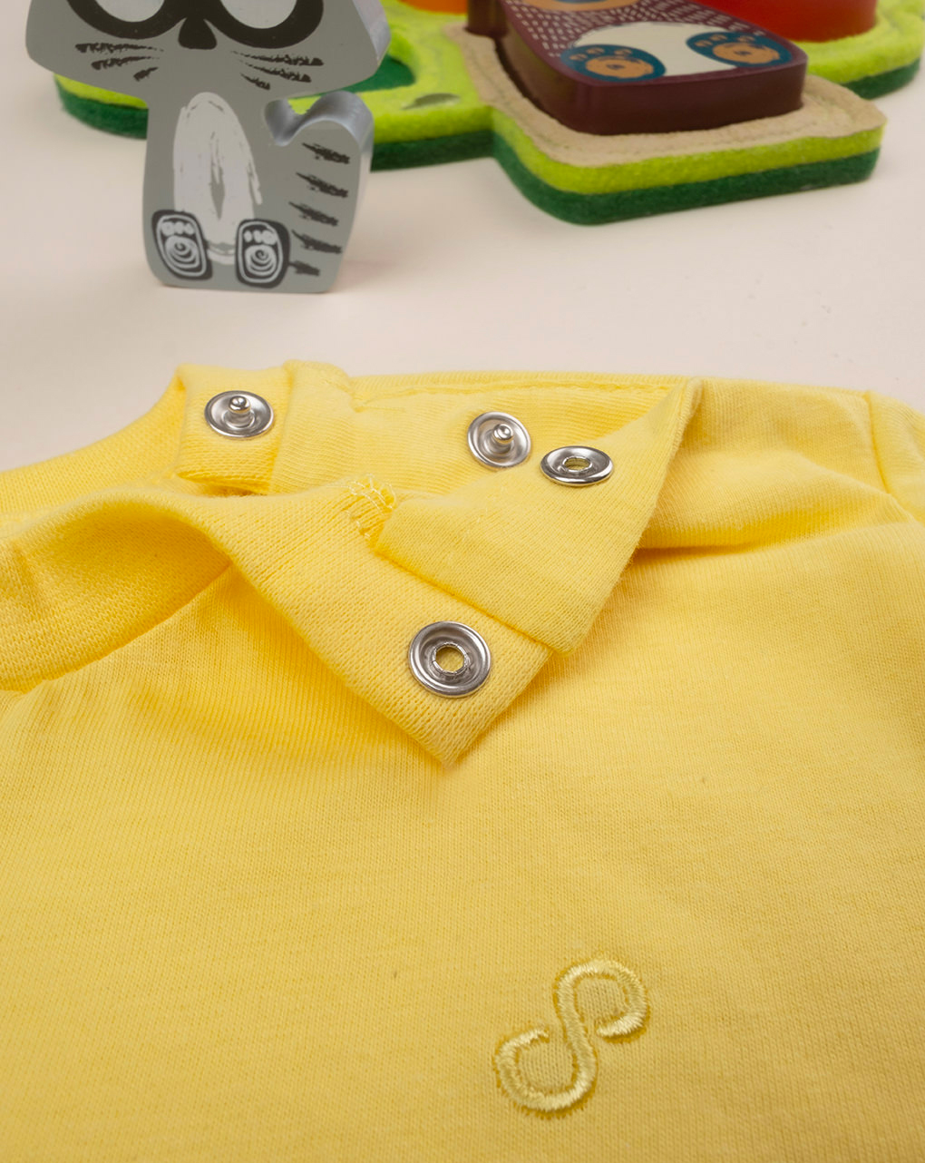T-shirt maniche corte gialla bimbo - Prénatal