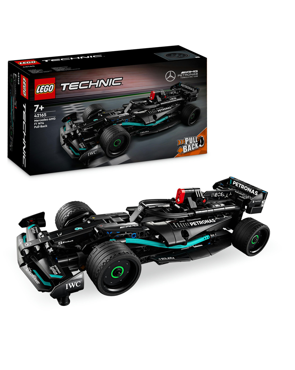 Mercedes-amg f1 w14 e performance pull-back - 12165 - lego technic