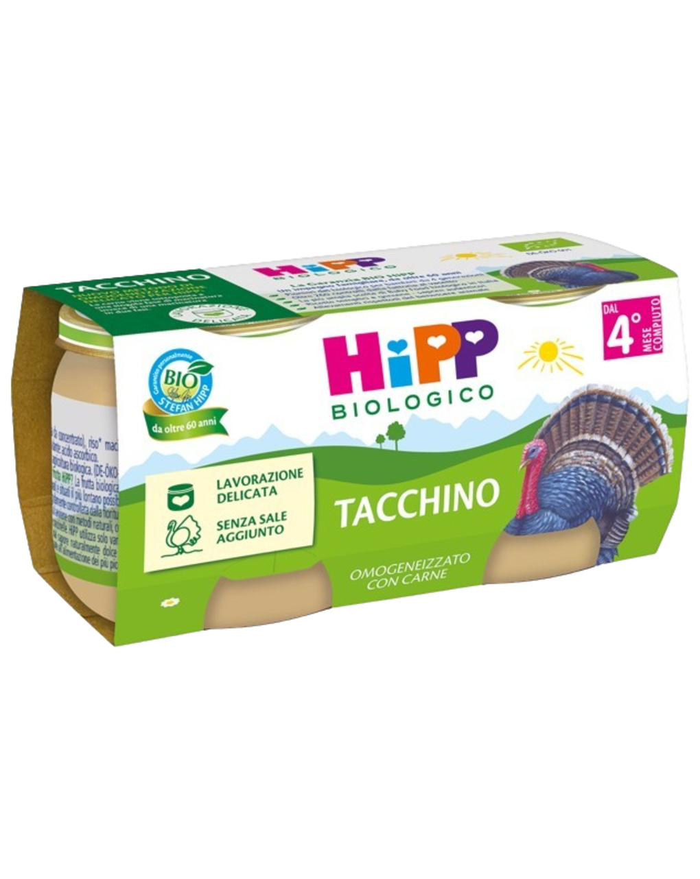 Omogeneizzato tacchino 2x80g - hipp