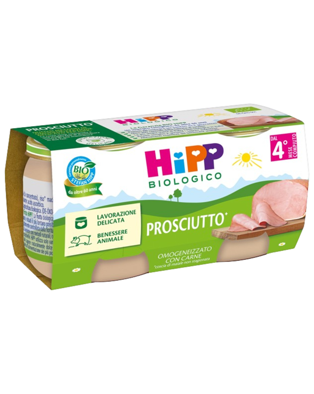 Omogeneizzato prosciutto 2x80g - hipp