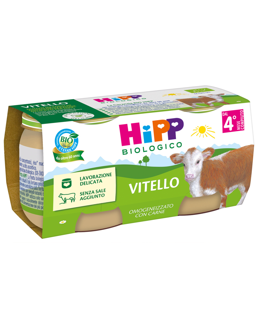 Omogeneizzato vitello 2x80g - hipp