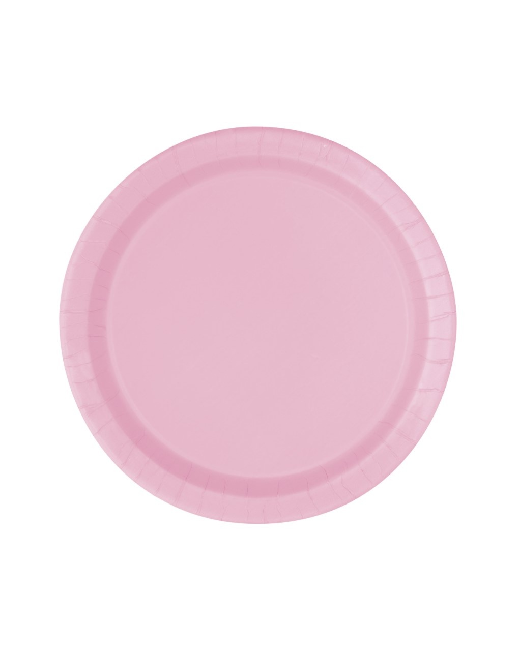 Piatto carta 18 cm - 20 pezzi - rosa pastello - Bigiemme