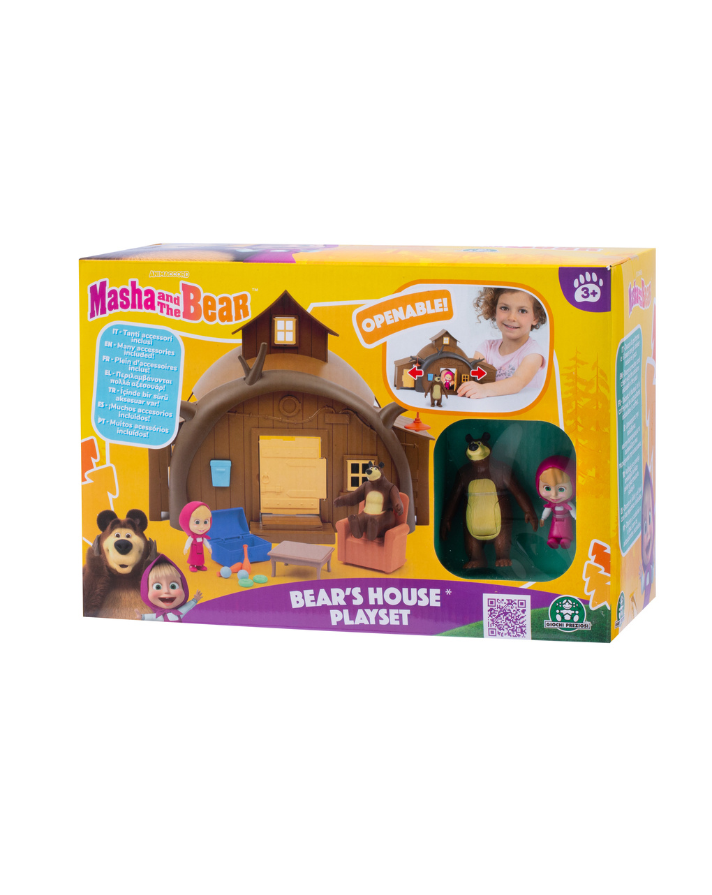 Playset casa con 2 personaggi inclusi - 3+ - masha e orso