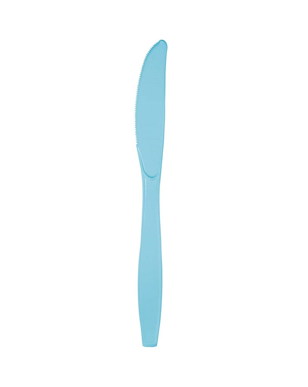 Coltello plastica h. 17 cm - 24 pezzi - azzurro pastello - Bigiemme