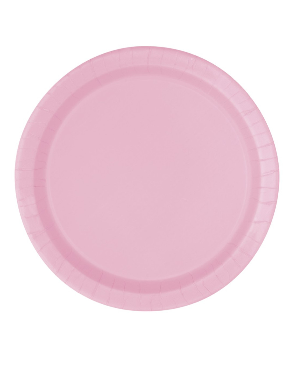 Piatto carta 23 cm - 16 pezzi - rosa pastello - Bigiemme