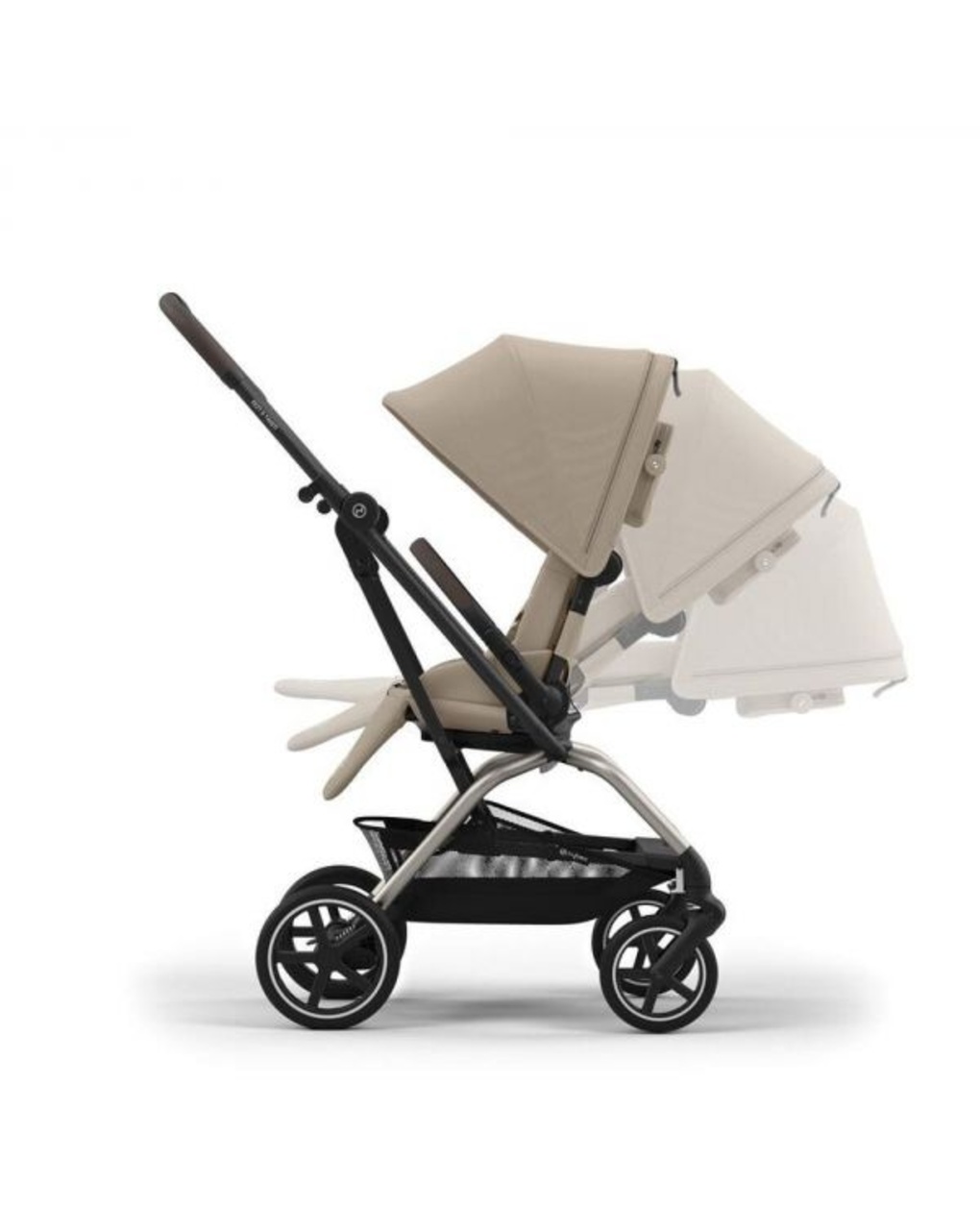 Passeggino eezy s twist+ 2 tpe almond beige - cybex gold