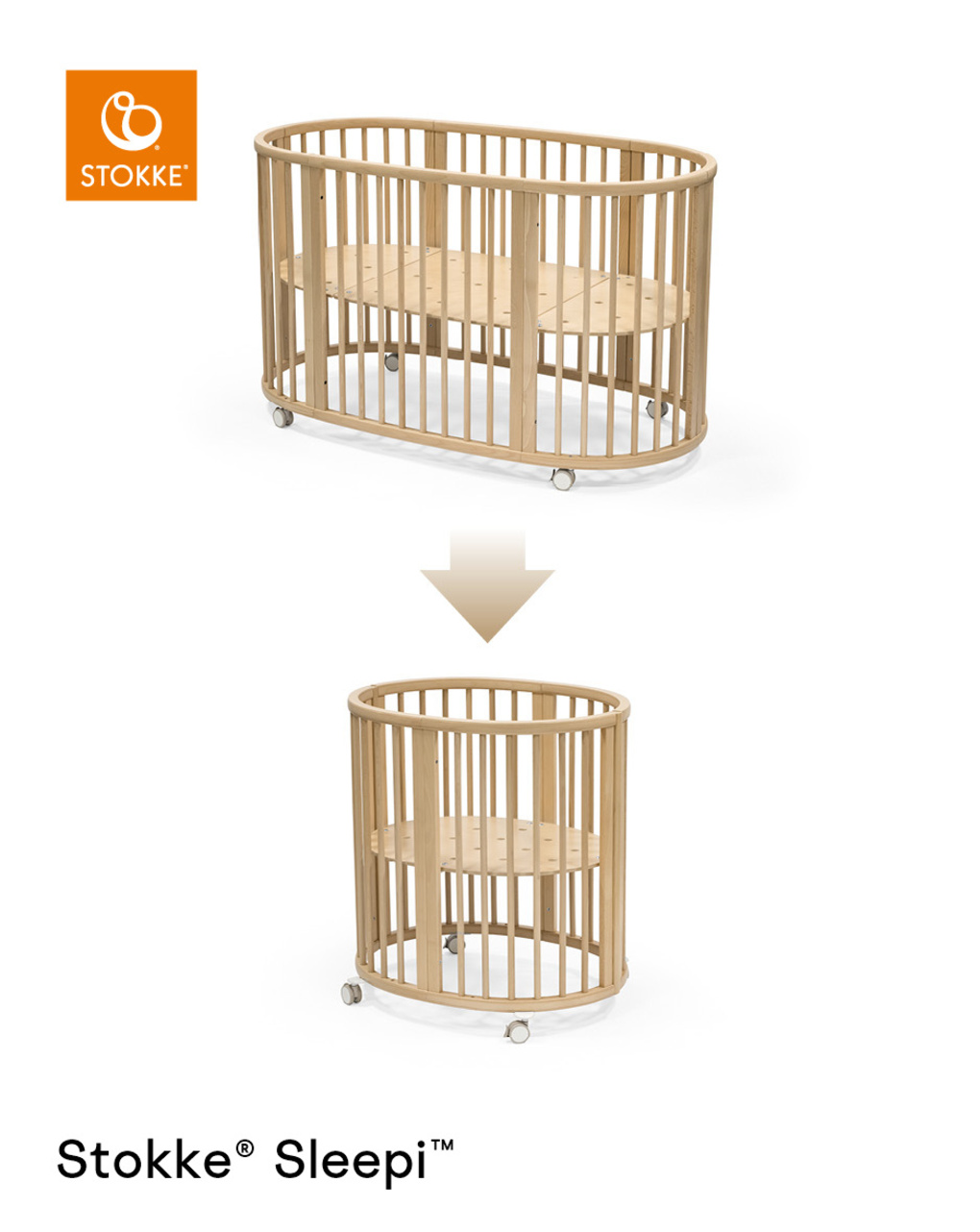 Kit di ridimensionamento per stokke® sleepi™ v3 natural - stokke