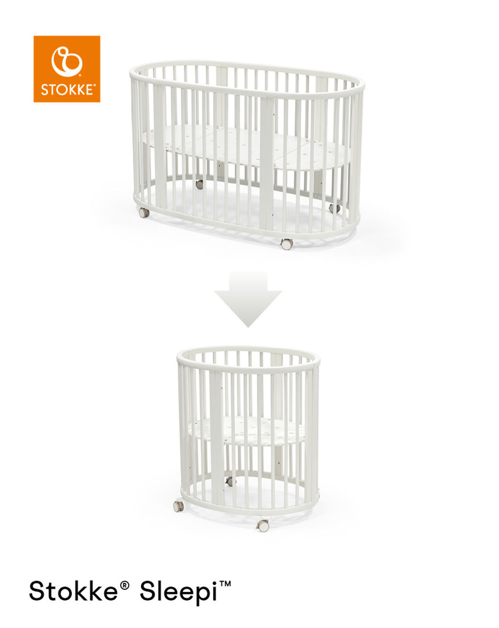 Kit di ridimensionamento per stokke® sleepi™ v3 white - stokke