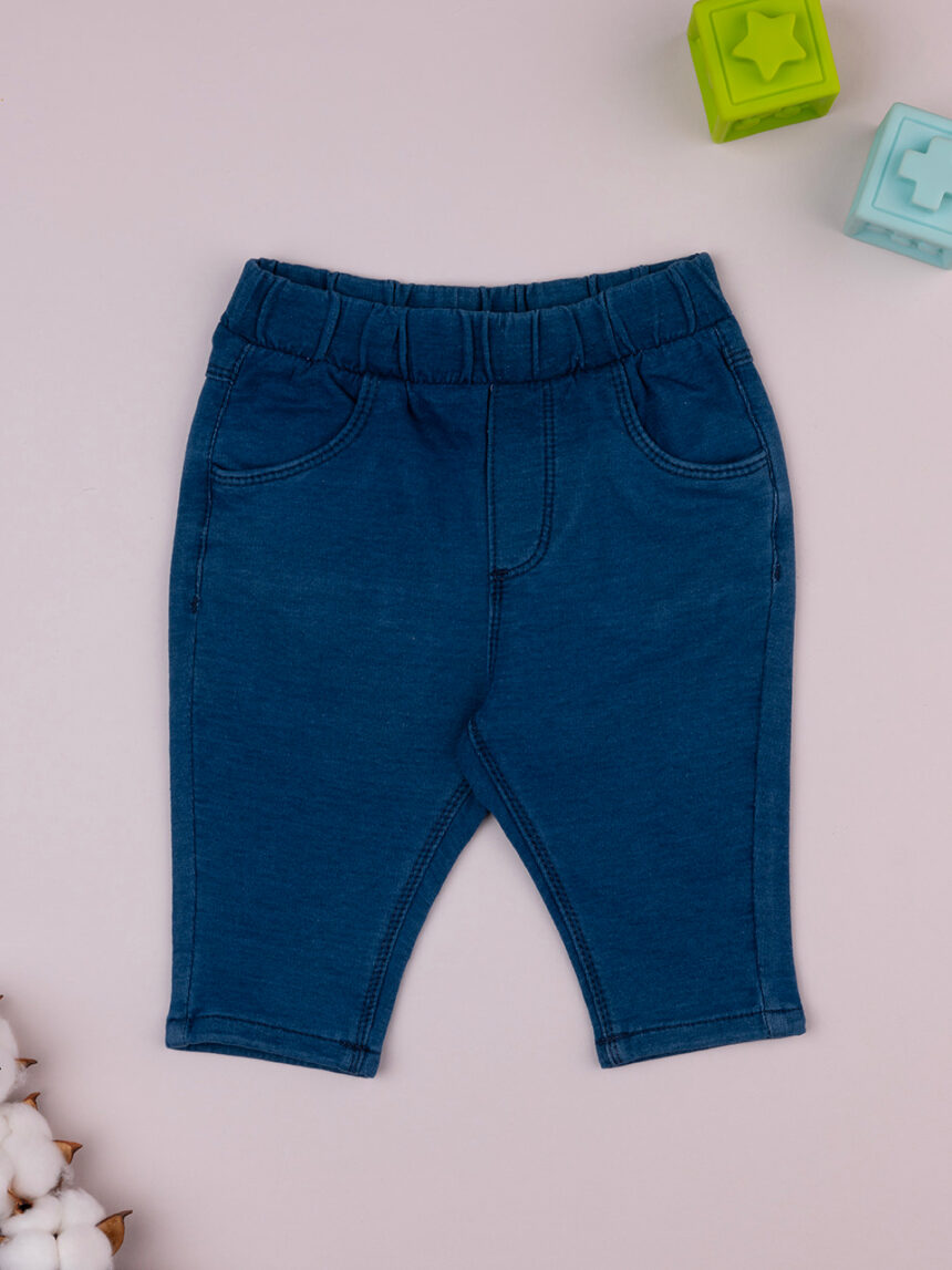 Pantalone fake denim blu bimbo - Prénatal