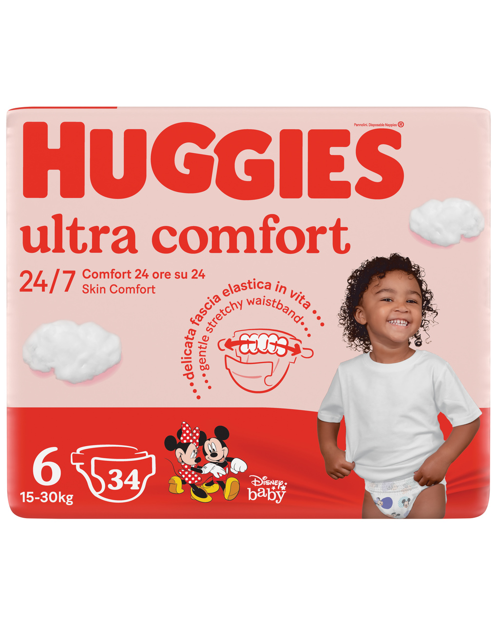 Pannolini ultra comfort tg.6 – 34 pezzi – huggies