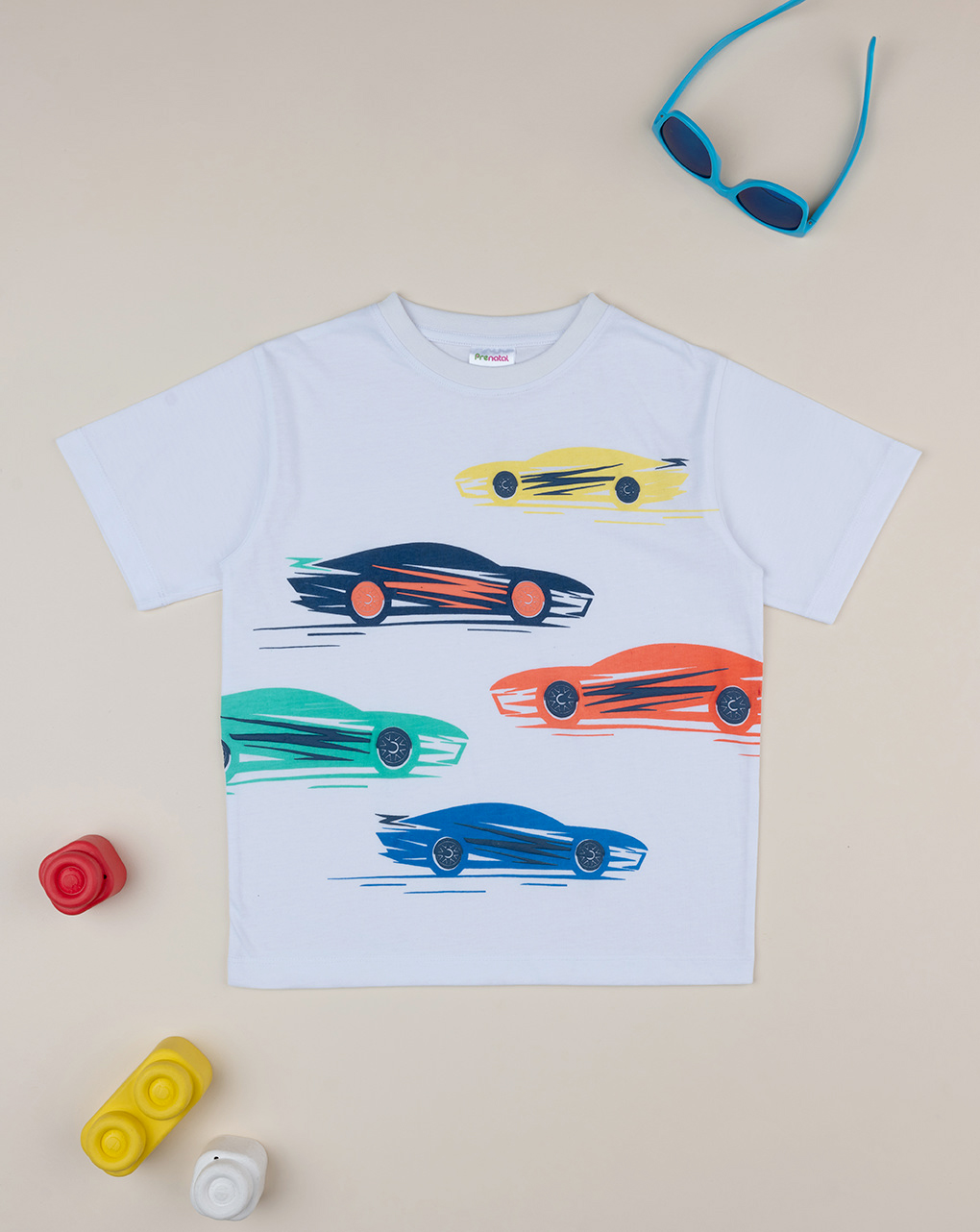 T-shirt maniche corte bambino "macchine"