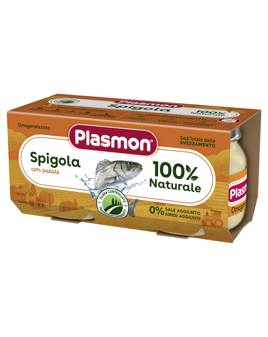 Plasmon – omogeneizzato spigola con patate 2x80g