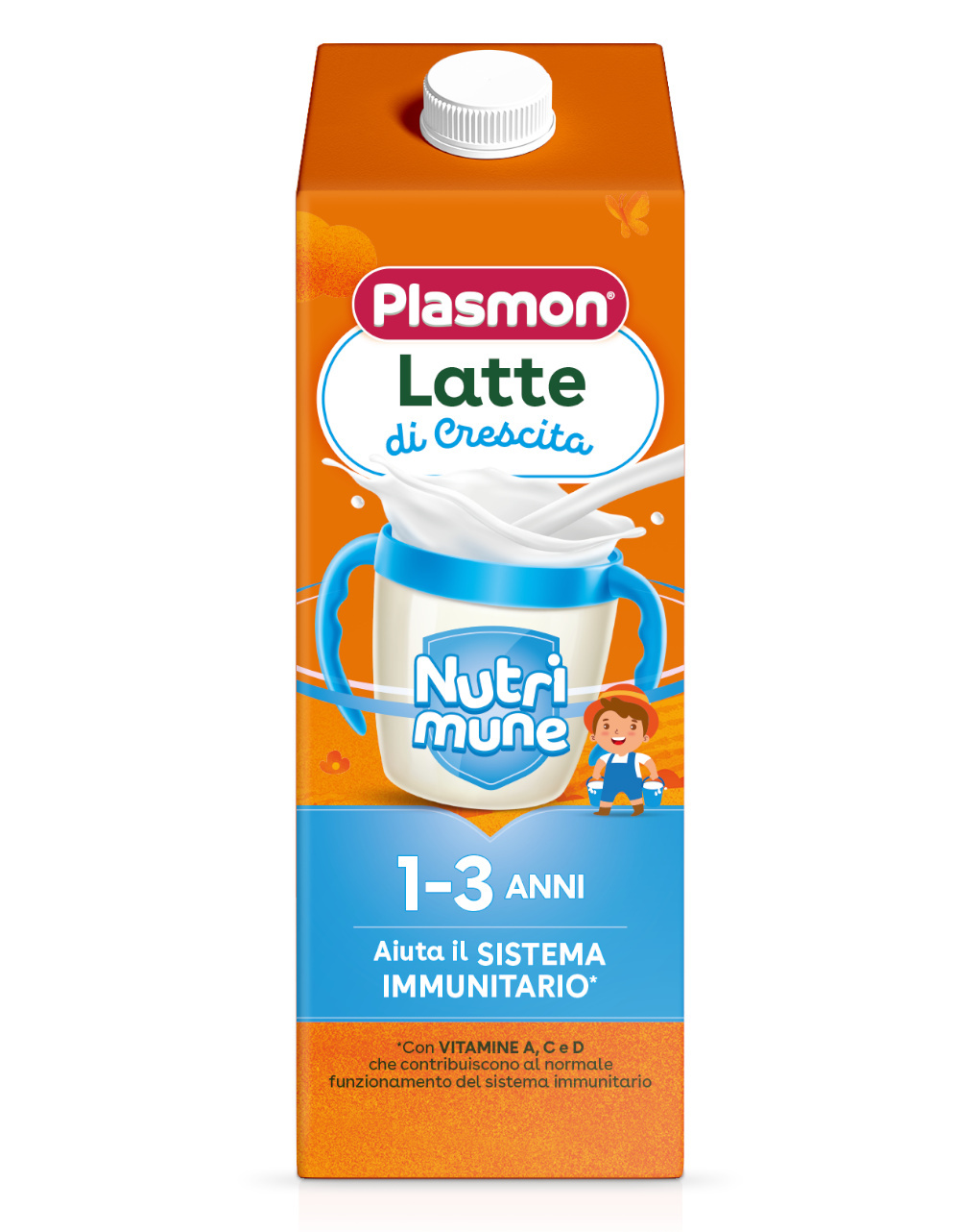 Latte di crescita nutri-mune 12-36 mesi 6x1000ml - plasmon