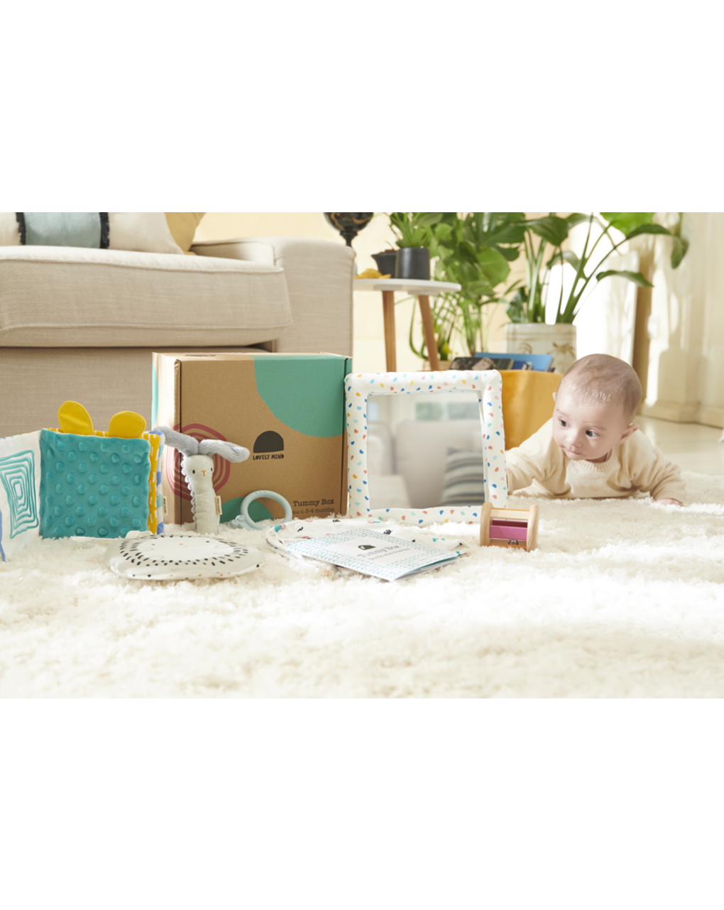 Tummy box 3-4m+ - lovely mind