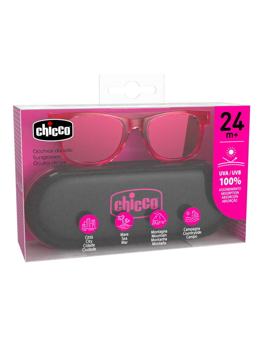 Occhiali sole trasparenti 24m+ fucsia - chicco - Chicco