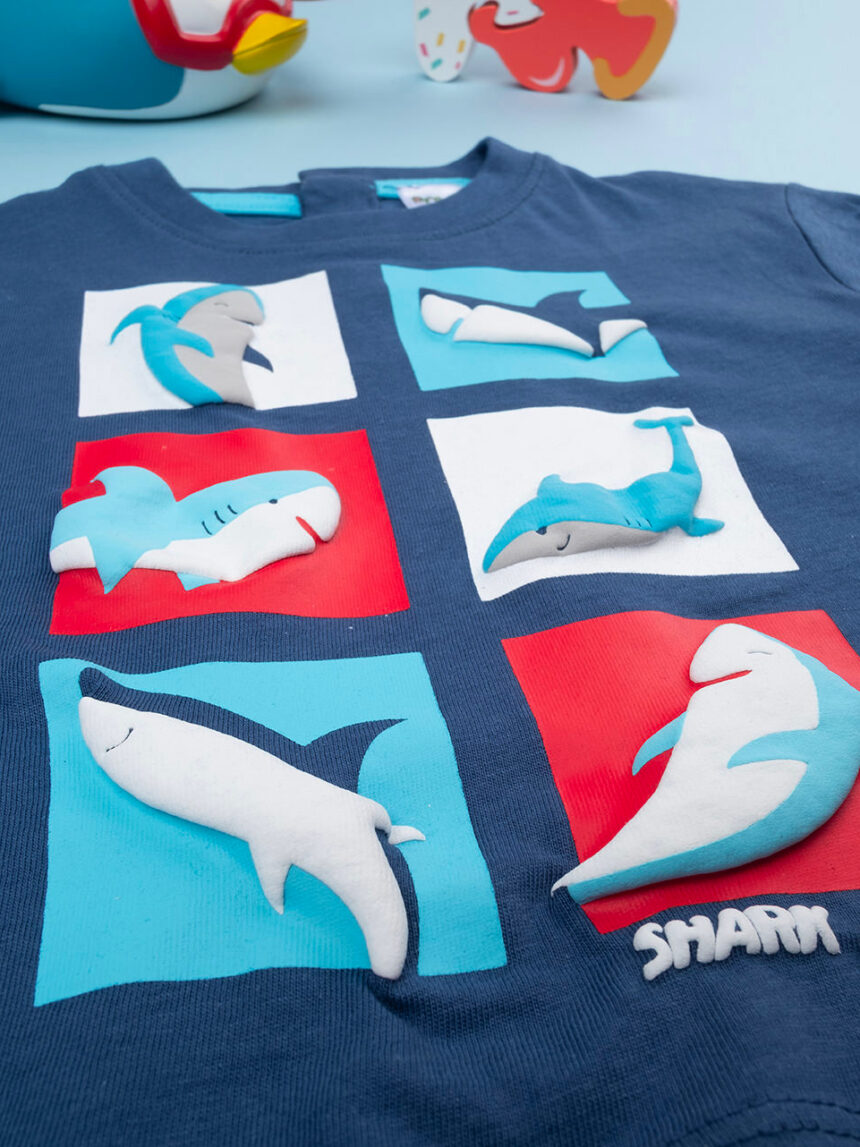 T-shirt maniche corte bimbo "shark" - Prénatal