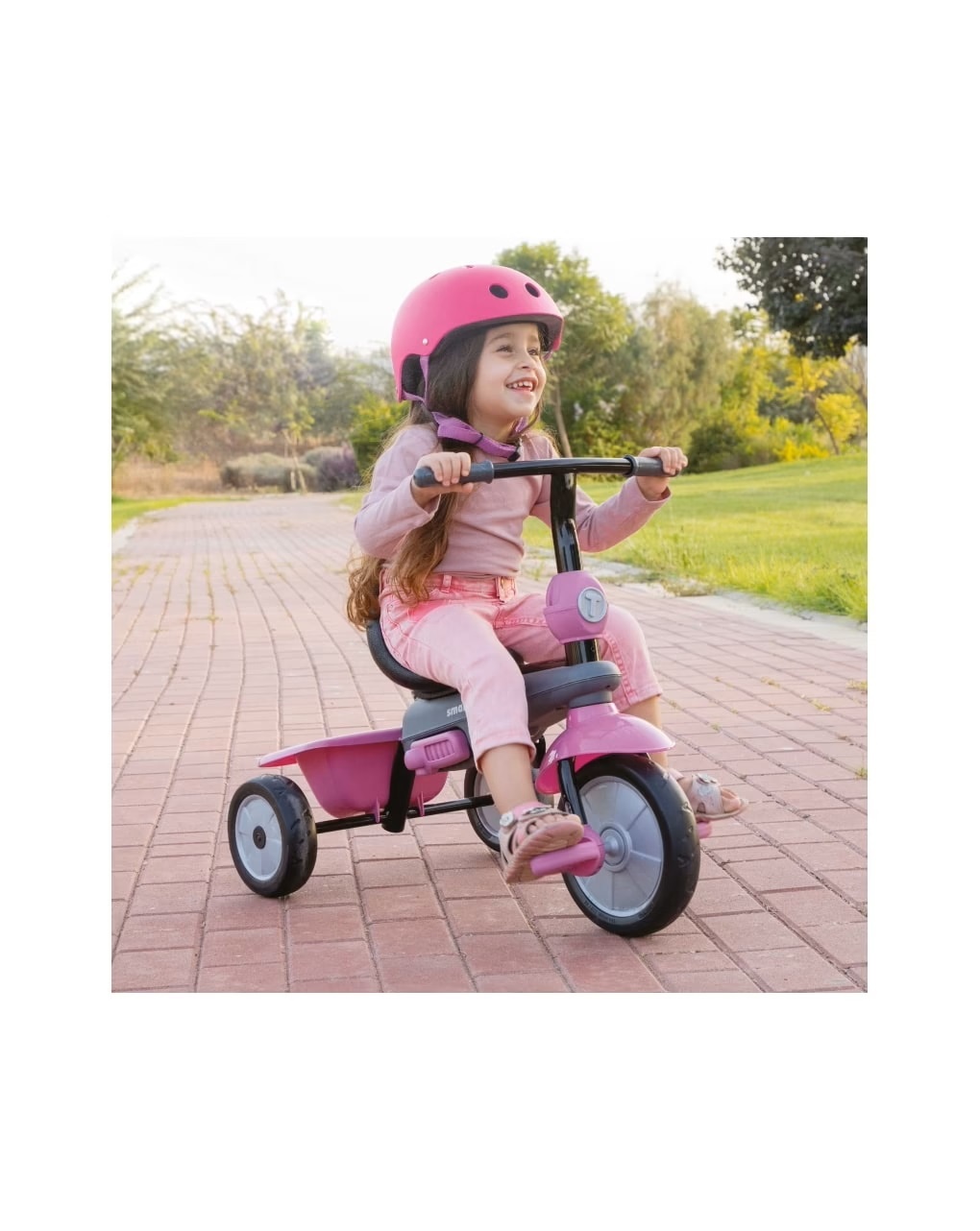 Triciclo 4 in 1 vanilla pink - smart trike