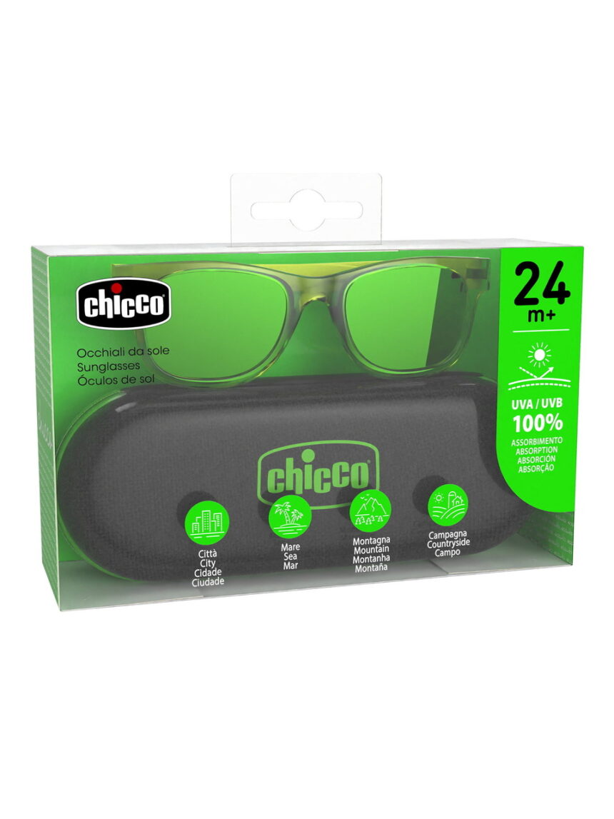 Occhiali sole trasparenti 24m+ verde - chicco - Chicco