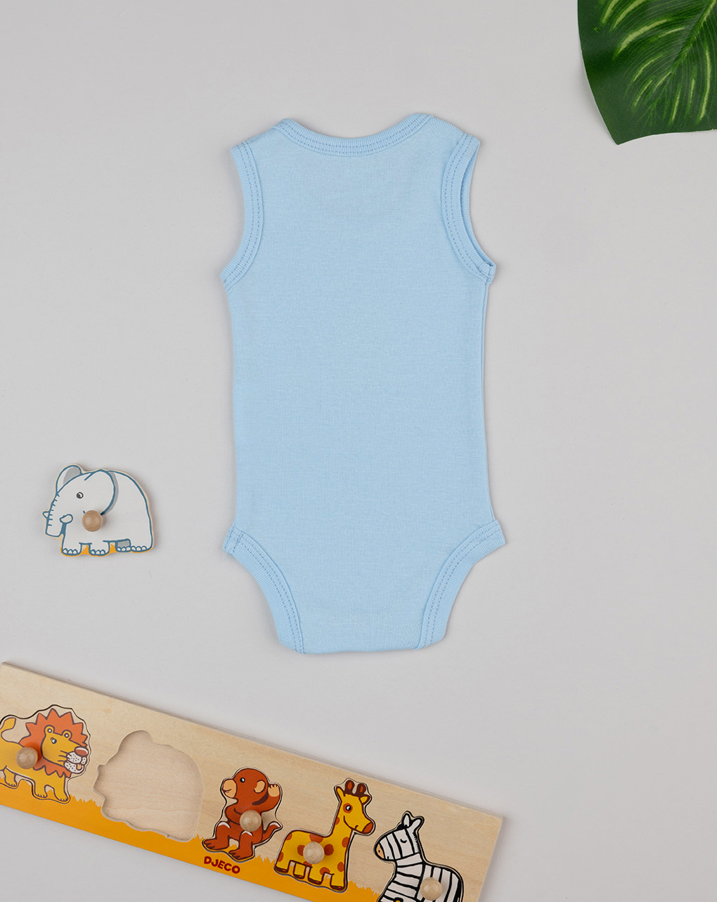 Body azzurro neonato con stampa