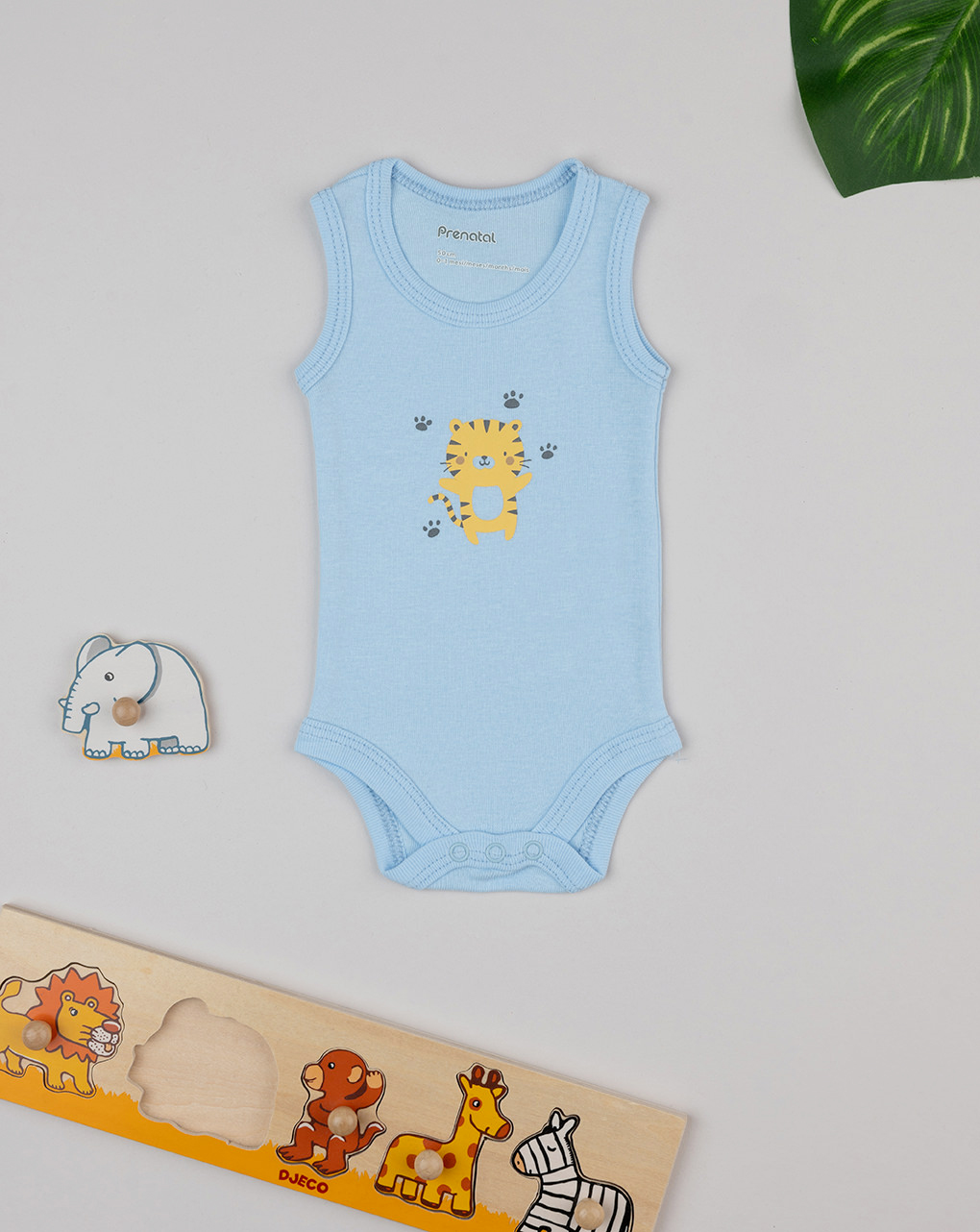 Body azzurro neonato con stampa