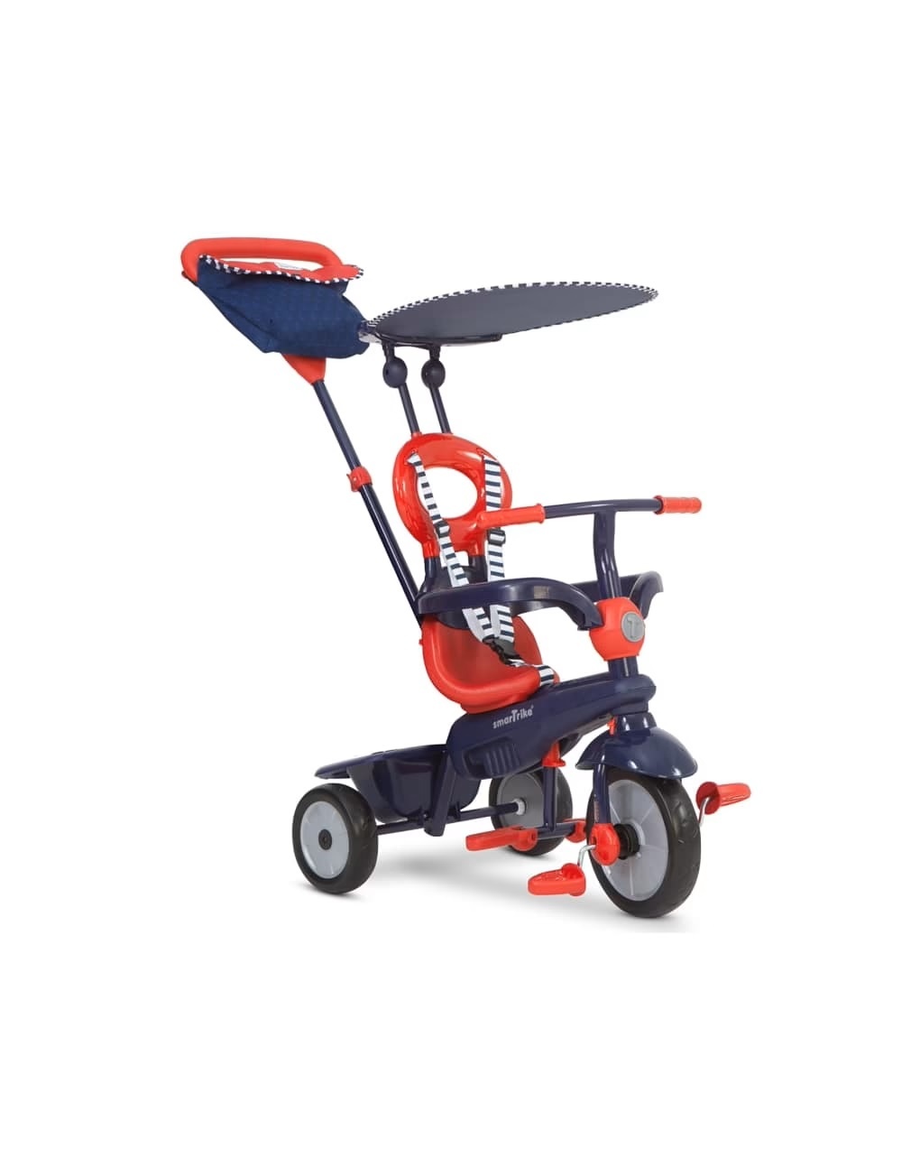 Triciclo 4 in 1 vanilla rosso e navy - smart trike - Baby Smile Original, SMART TRIKE