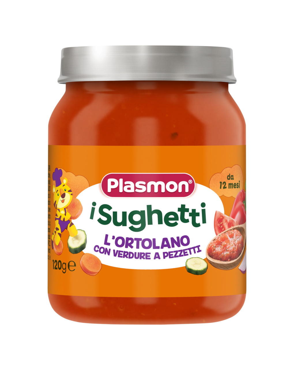 Sughetto ortolano con verdure a pezzetti 120 gr - plasmon