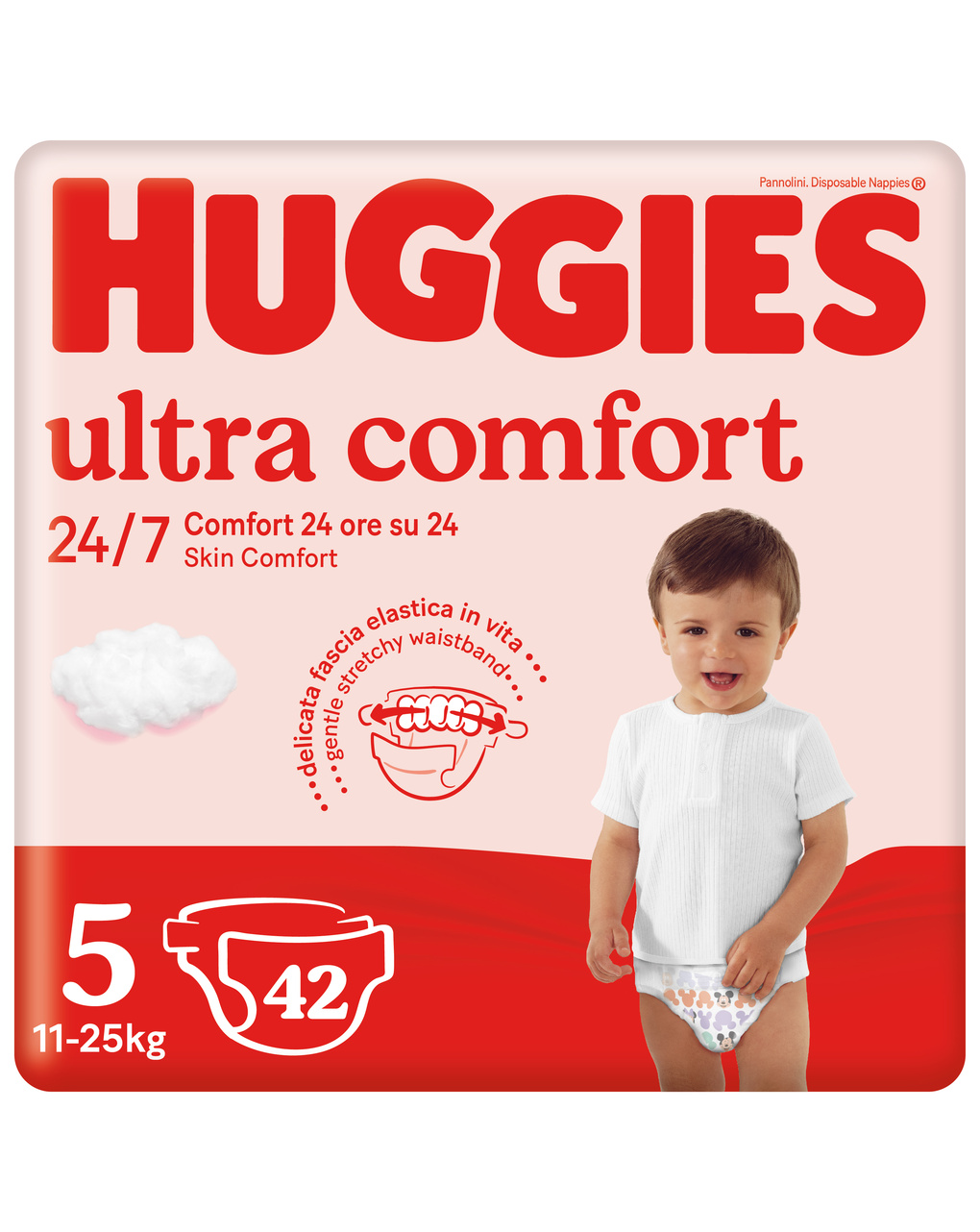 Pannolini ultra comfort tg.5 – 42 pezzi – huggies