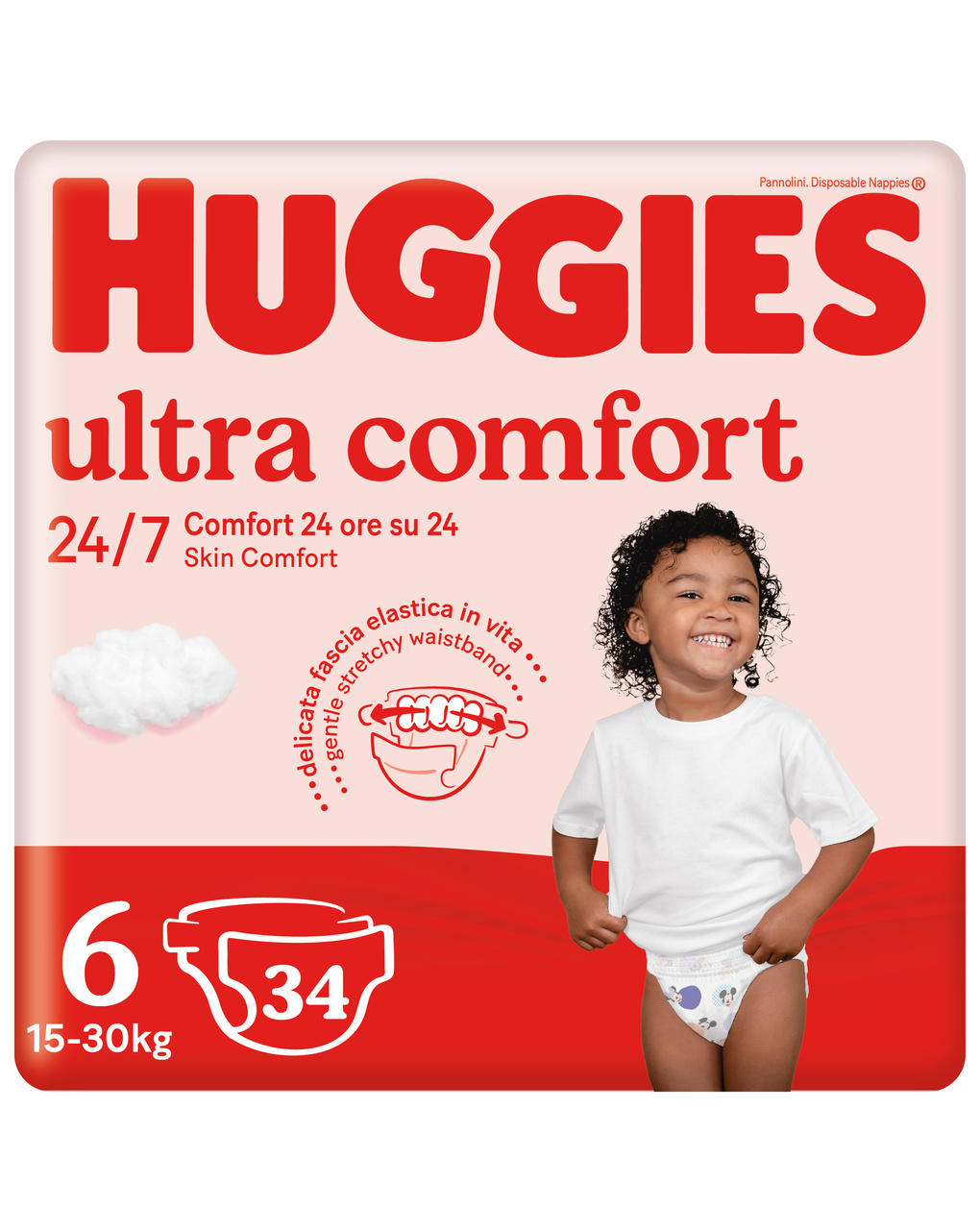 Pannolini ultra comfort tg.6 – 34 pezzi – huggies