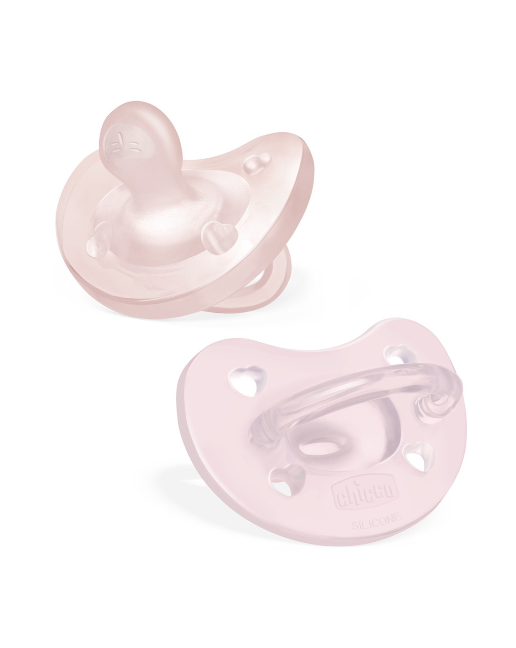 Physioforma gommotto rosa in silicone 2 pezzi | 2-6 mesi - chicco