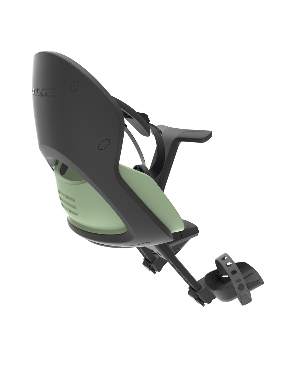 Prodigee icon front - seggiolino bici con montaggio anteriore verde giada