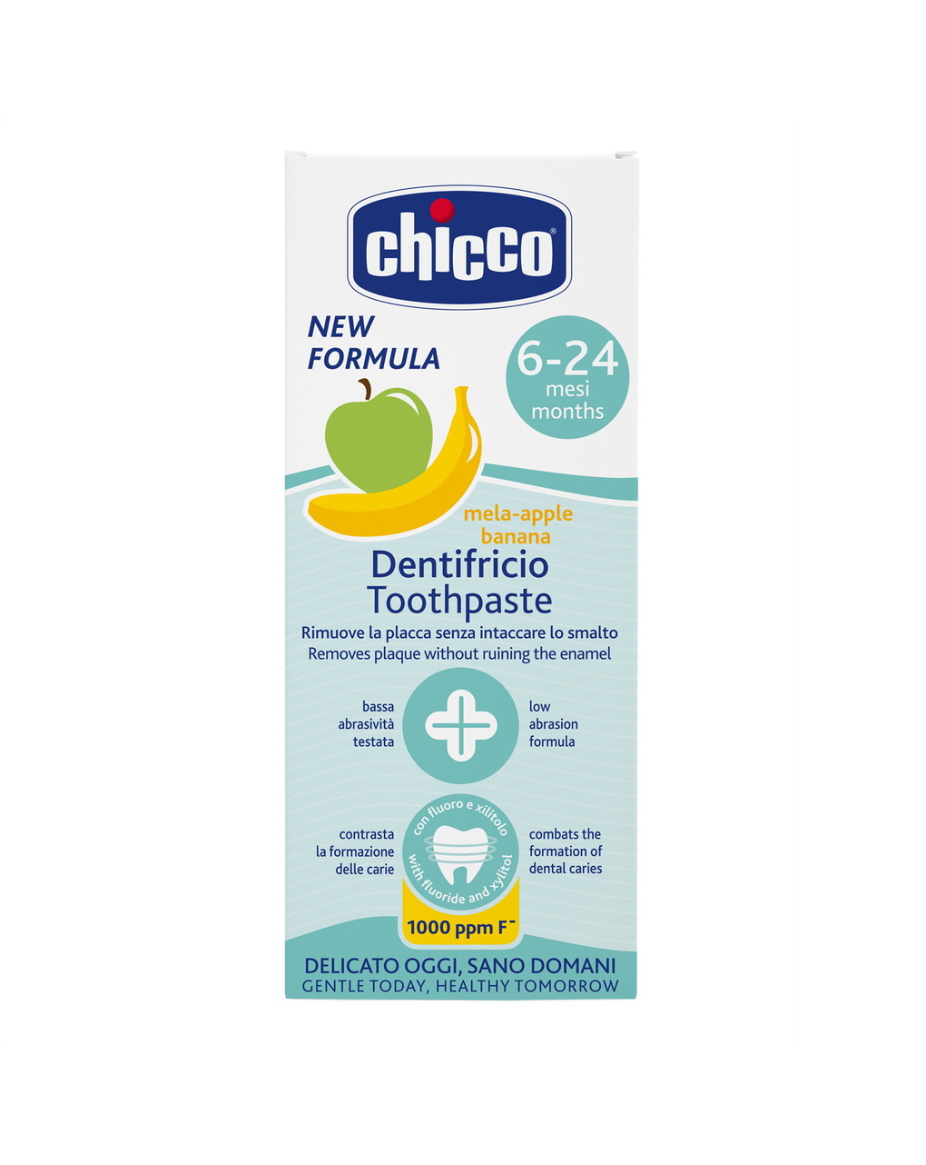 Dentifricio mela banana 6m+ con fluoro - chicco