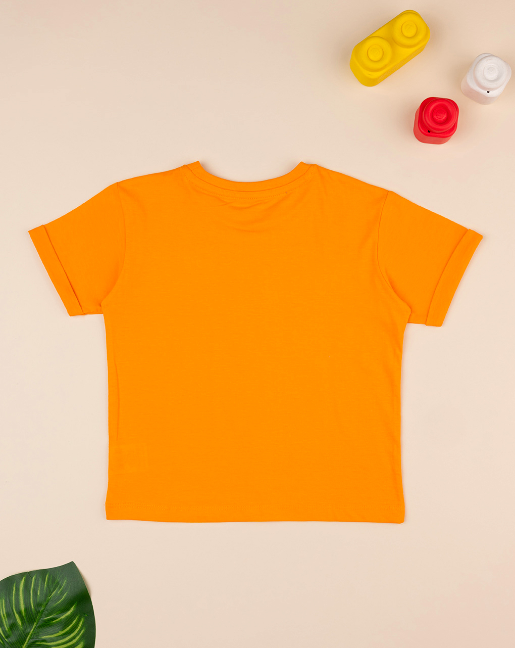 T-shirt arancione maniche corte bambino