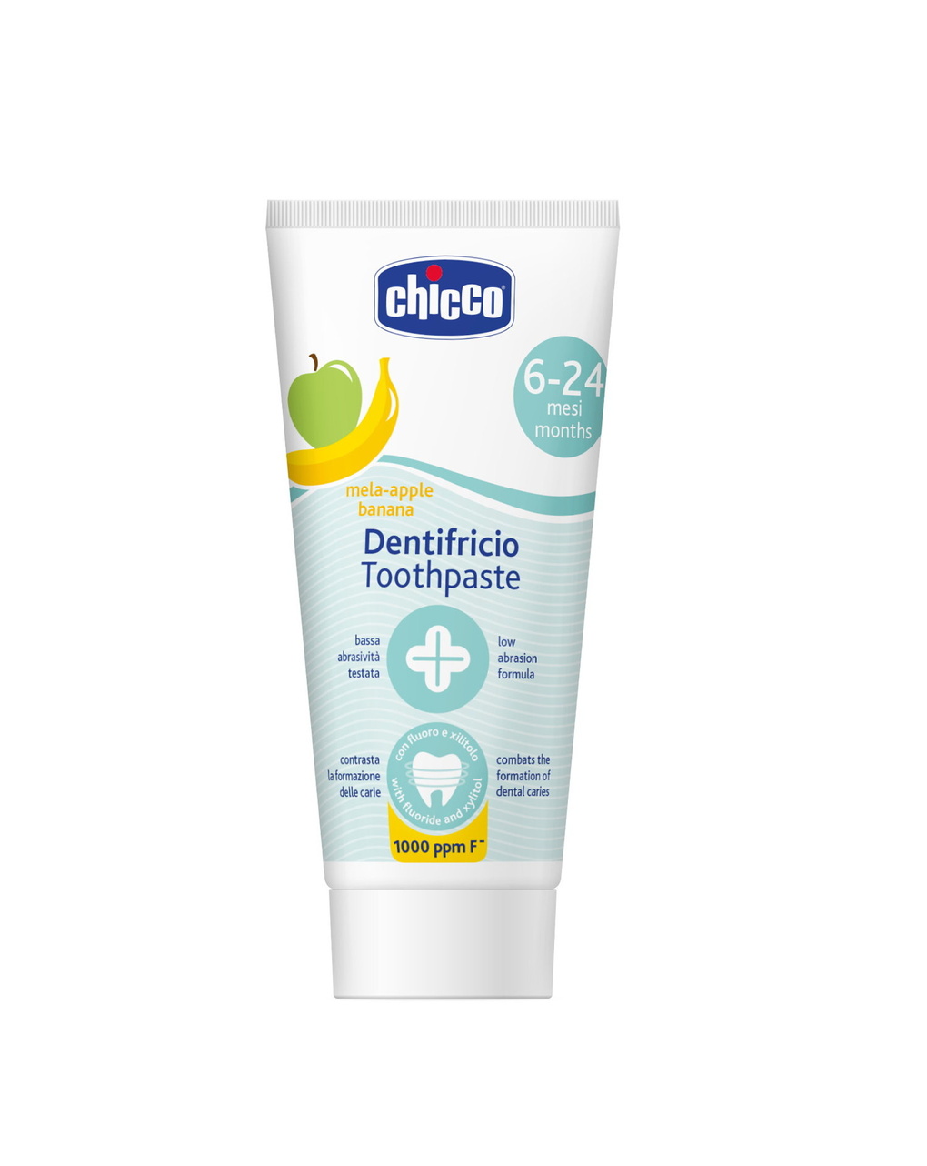 Dentifricio mela banana 6m+ con fluoro - chicco