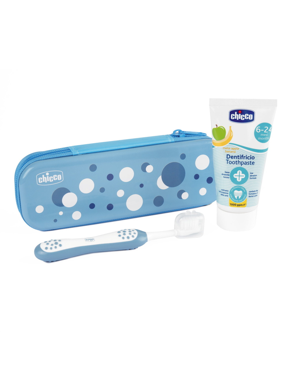 Set dentale 6m+ azzurro - chicco