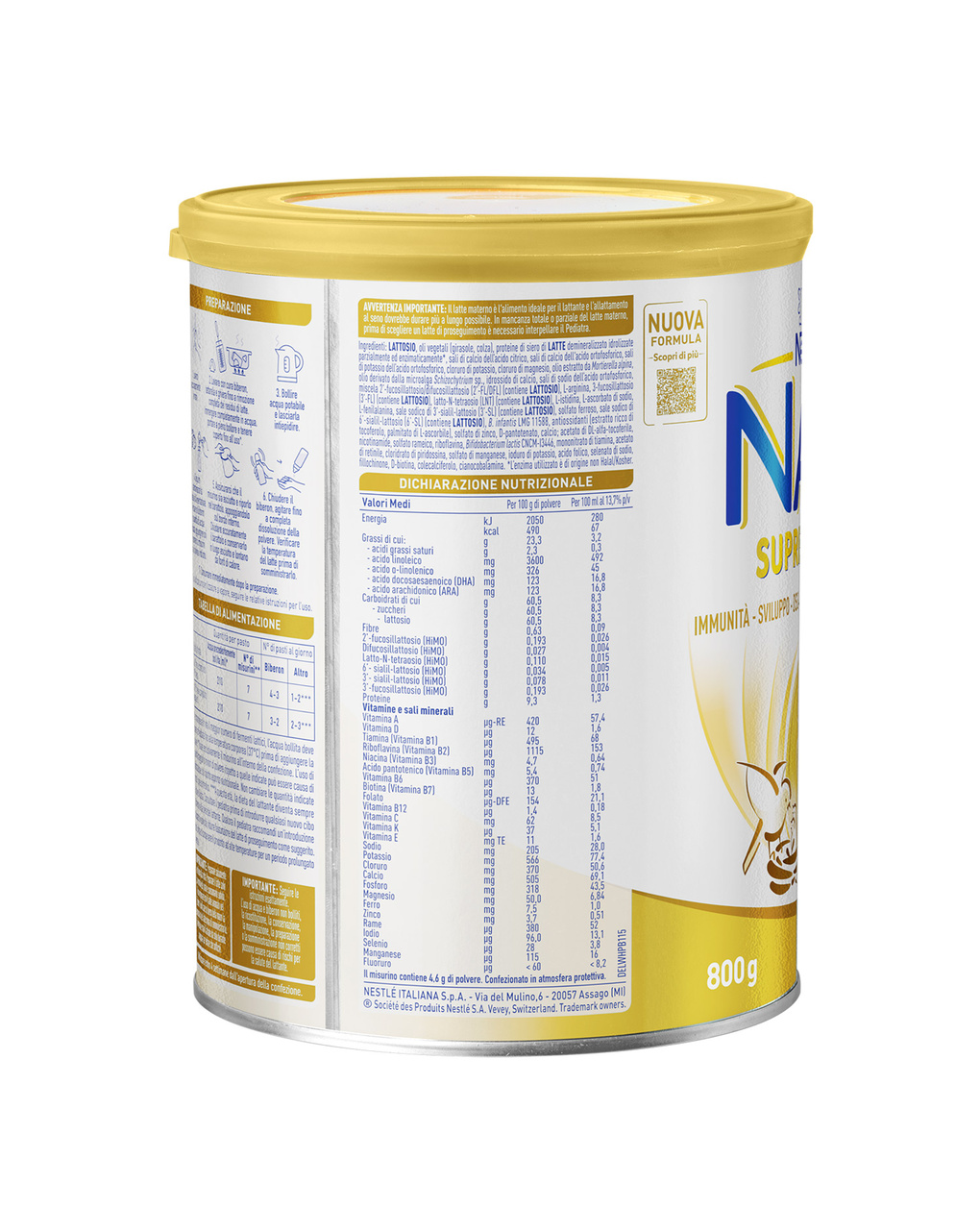 Latte in polvere nan supreme pro 2 | 800 gr – nestlé