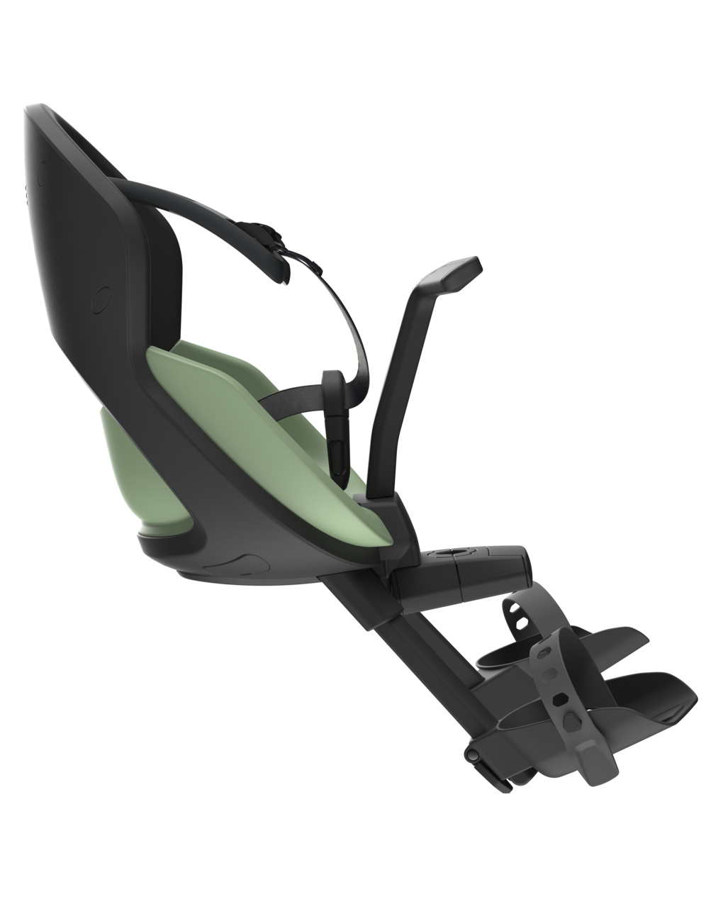 Prodigee icon front - seggiolino bici con montaggio anteriore verde giada