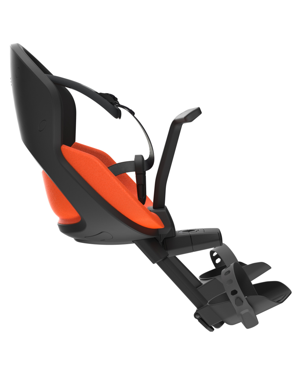 Prodigee icon front - seggiolino bici con montaggio anteriore nero ossidiana