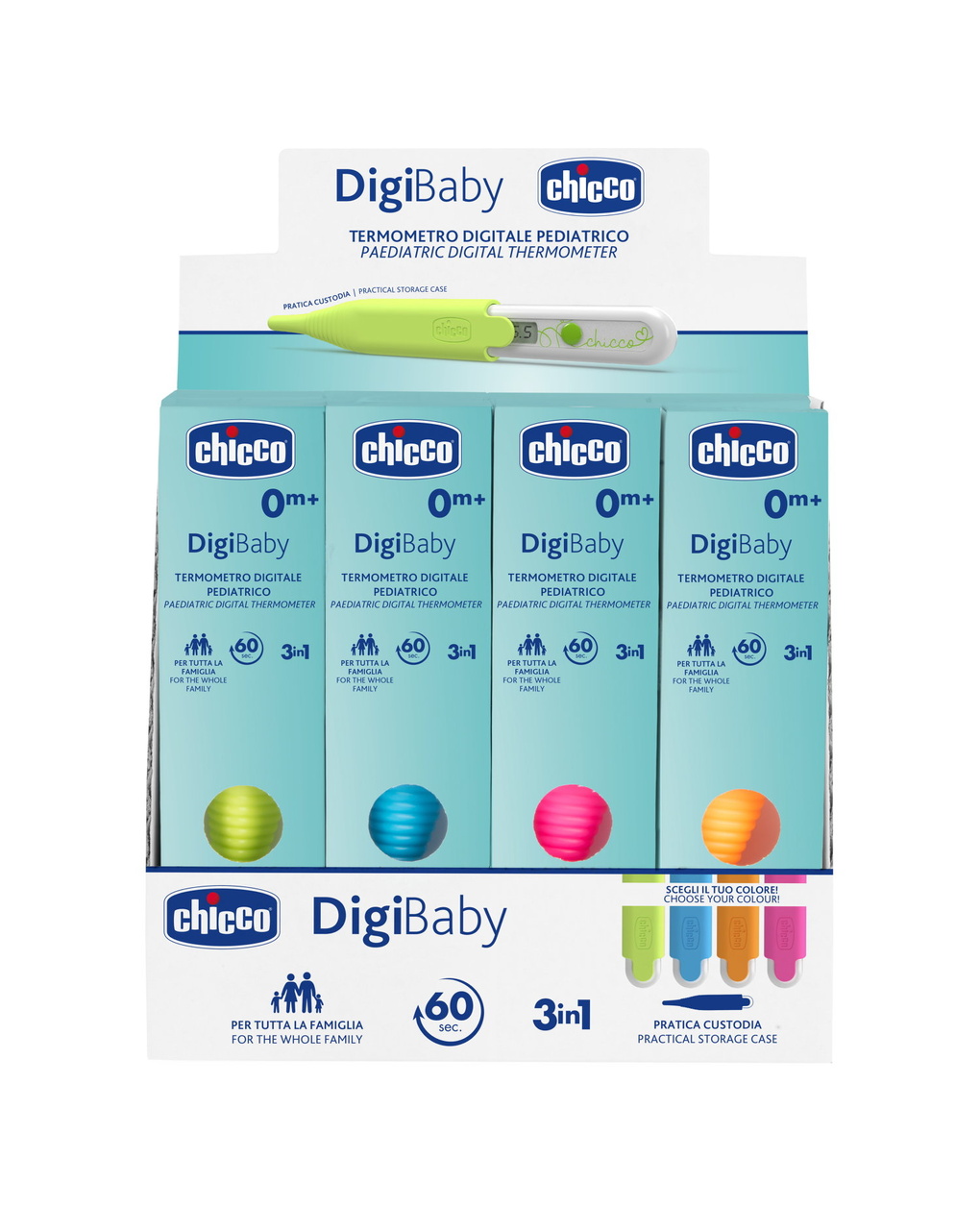 Termometro digitale digi baby - articolo assortito 4 colori - chicco