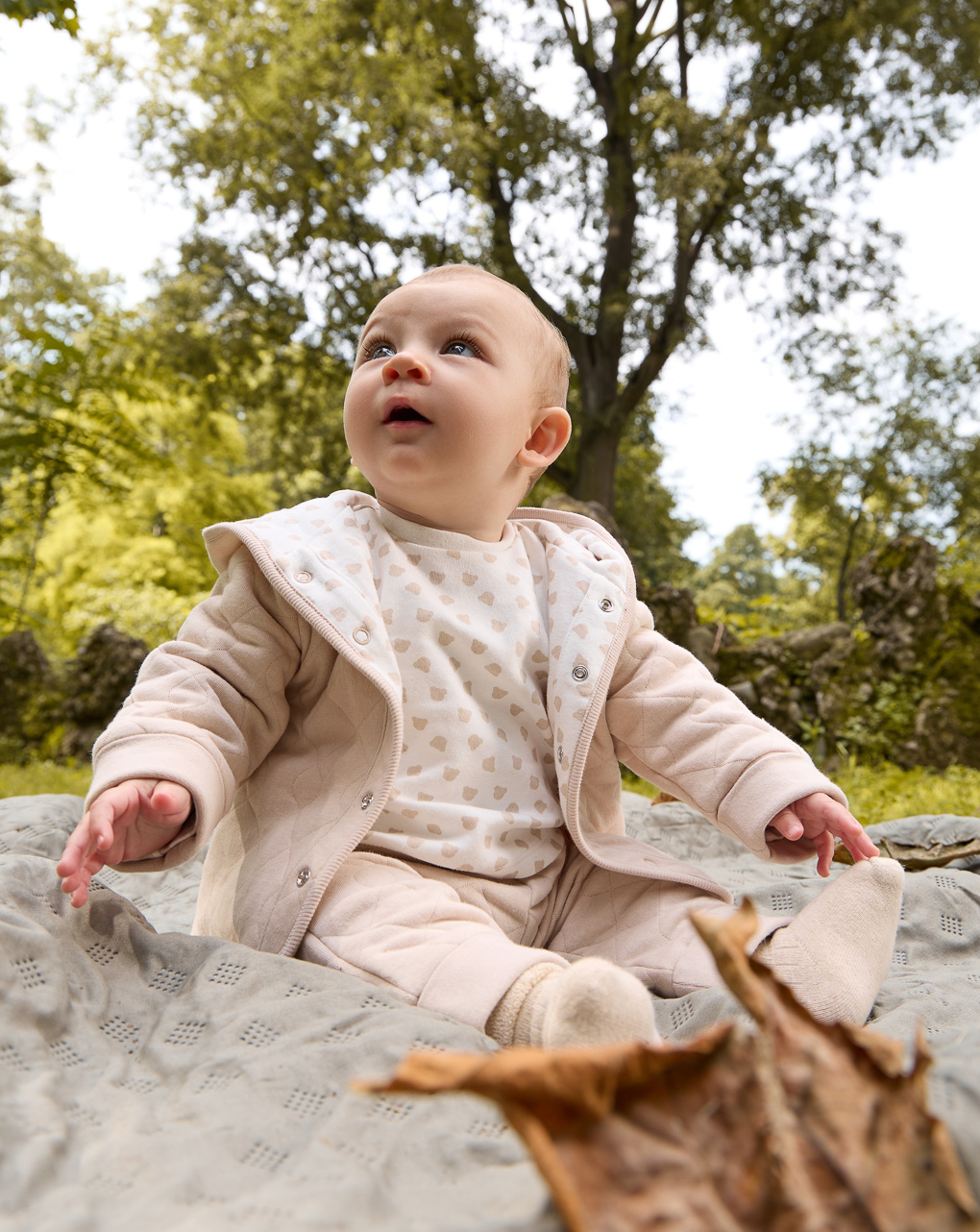 Cardigan beige reversibile matalassé