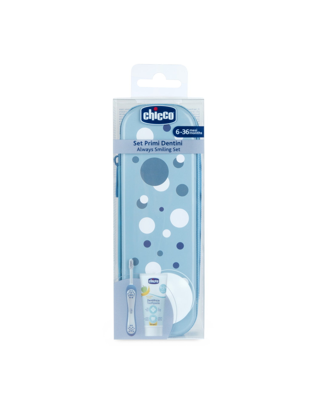 Set dentale 6m+ azzurro - chicco