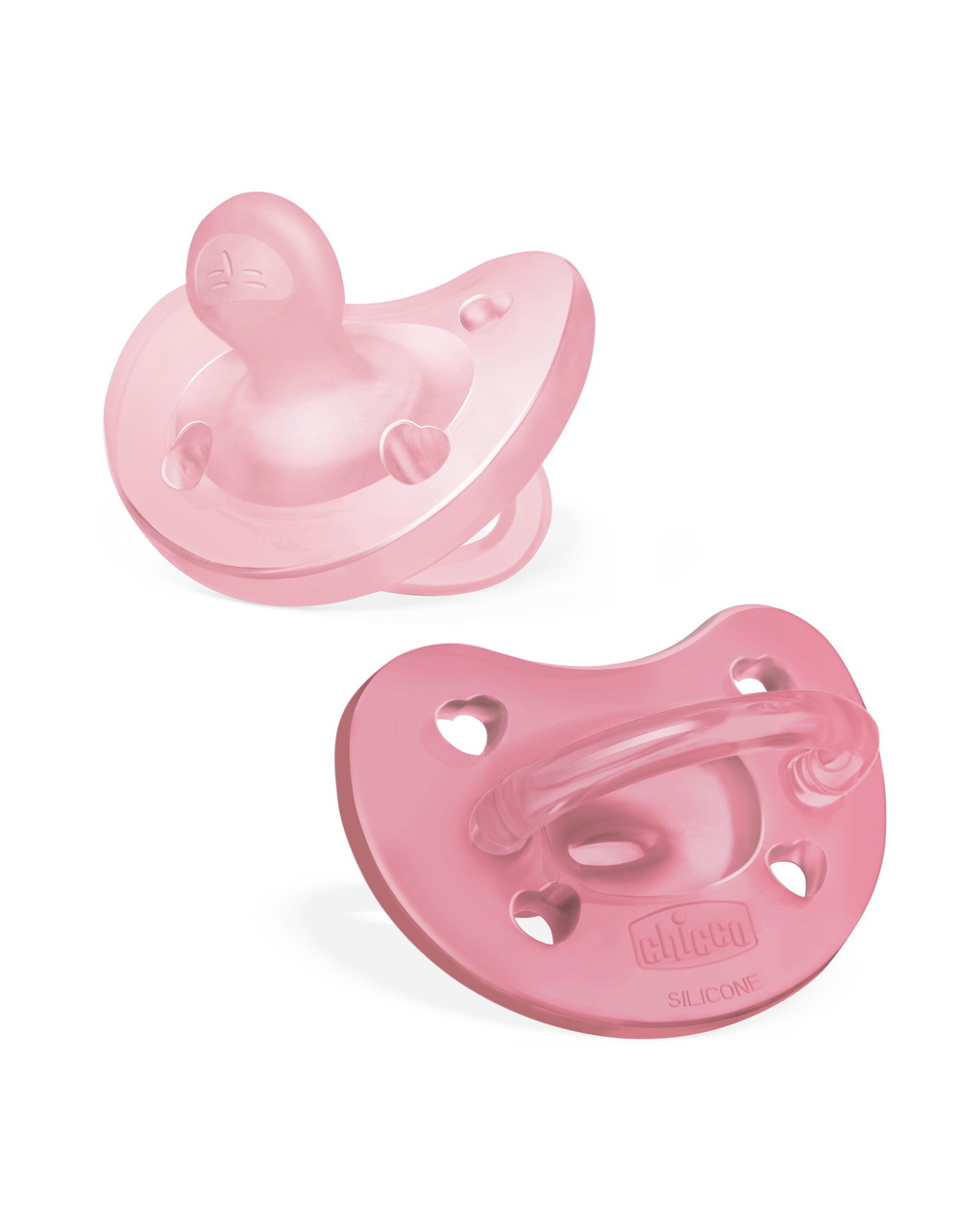 Physioforma gommotto rosa in silicone 2 pezzi | 6-16 mesi - chicco