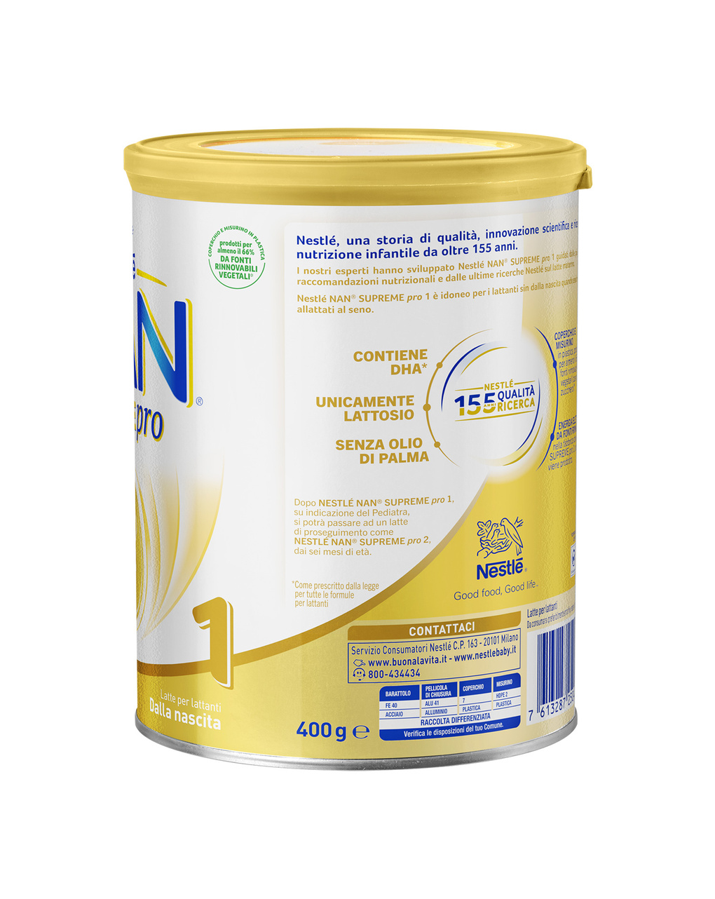 Latte in polvere nan supreme pro 1 | 400 gr – nestlé