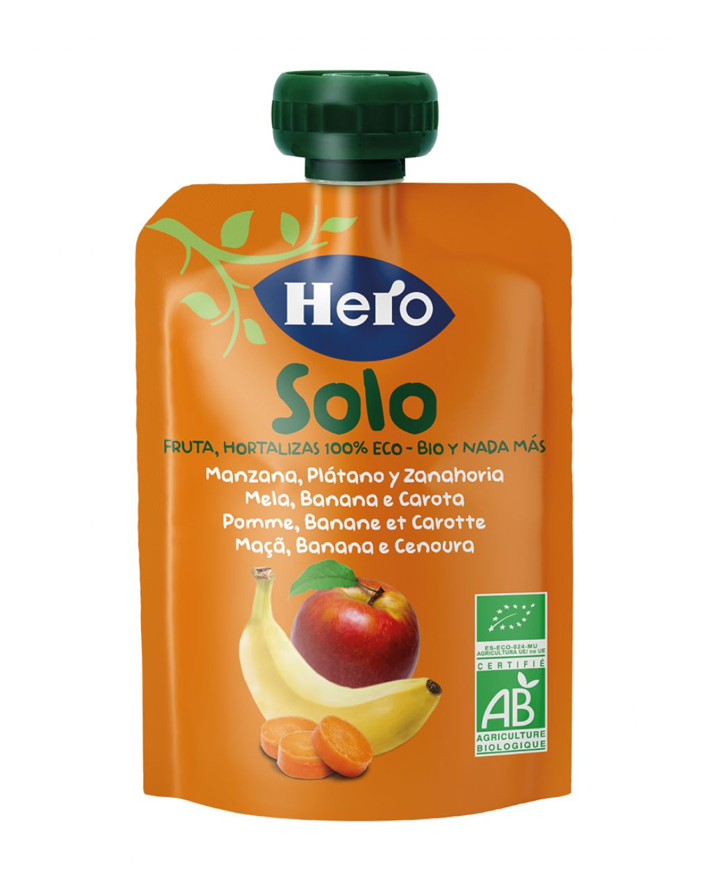 Hero baby pouch mela banana carota bio 100g