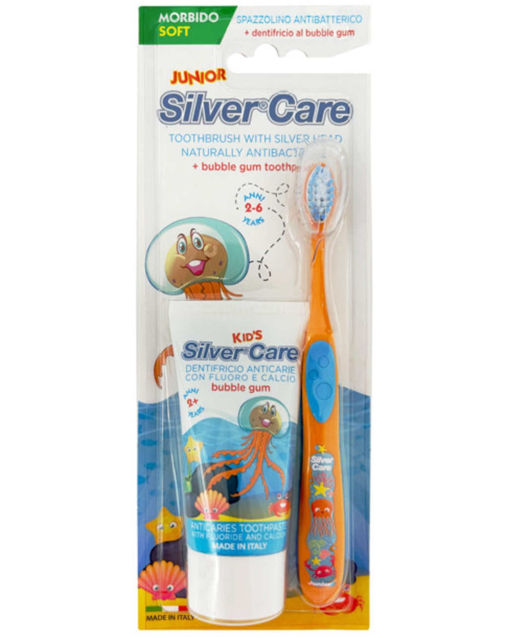 Kit spazzolino junior + dentifricio 50 ml - silvercare