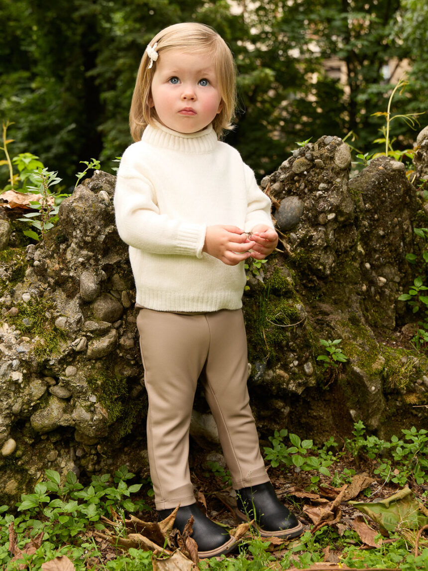 Maglia tricot bimba beige - Prénatal