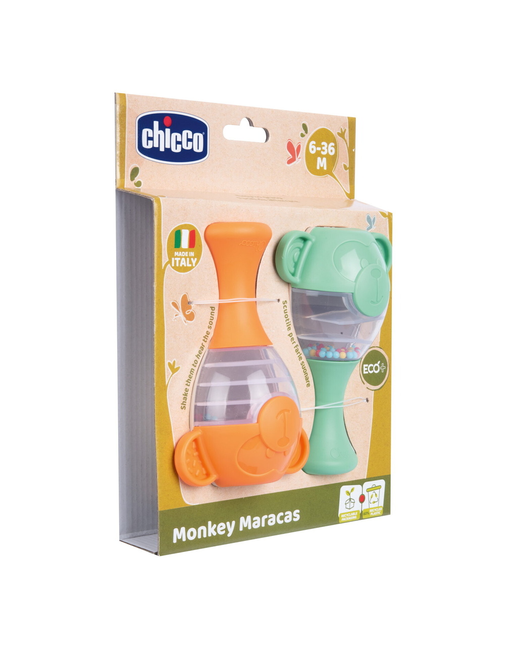 Gioco maracas eco+ -  6m+ - chicco